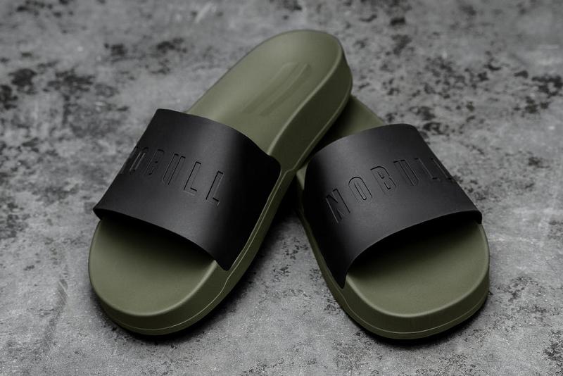 Dark / Green Nobull Ivy Men's Slides | CA W1192N